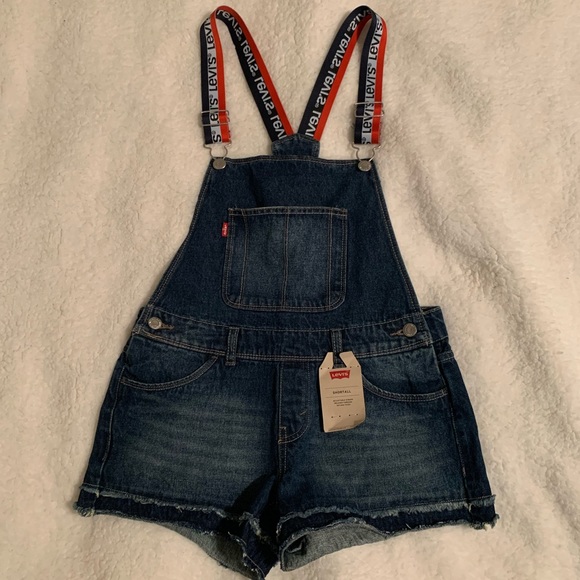 Levi’s Cotton Denim Boyfriend Shortalls